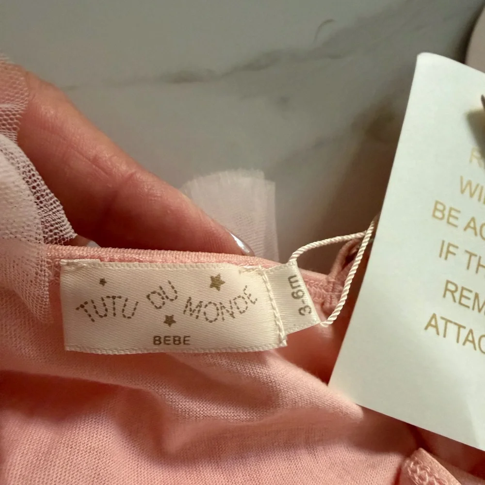 Tutu Du Monde ruffled sequin embellished pink dress 3-6 month old baby girl - Picture 5 of 7